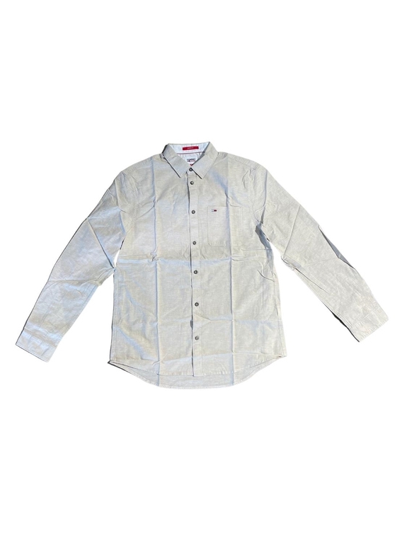 Tommy Jeans TJM Linen Blend Spring shirt - Savannah Sand